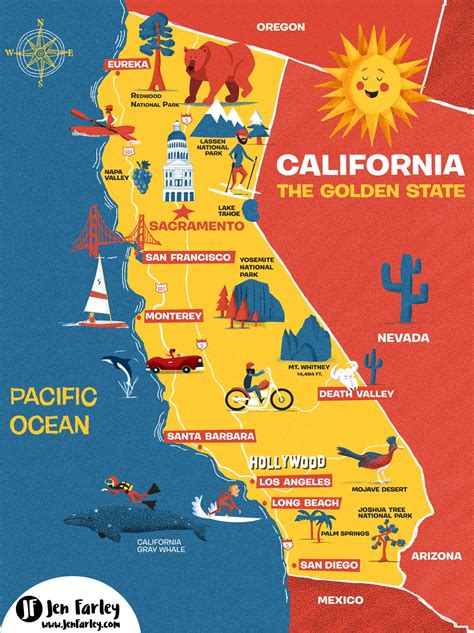 california|californië kaart.
